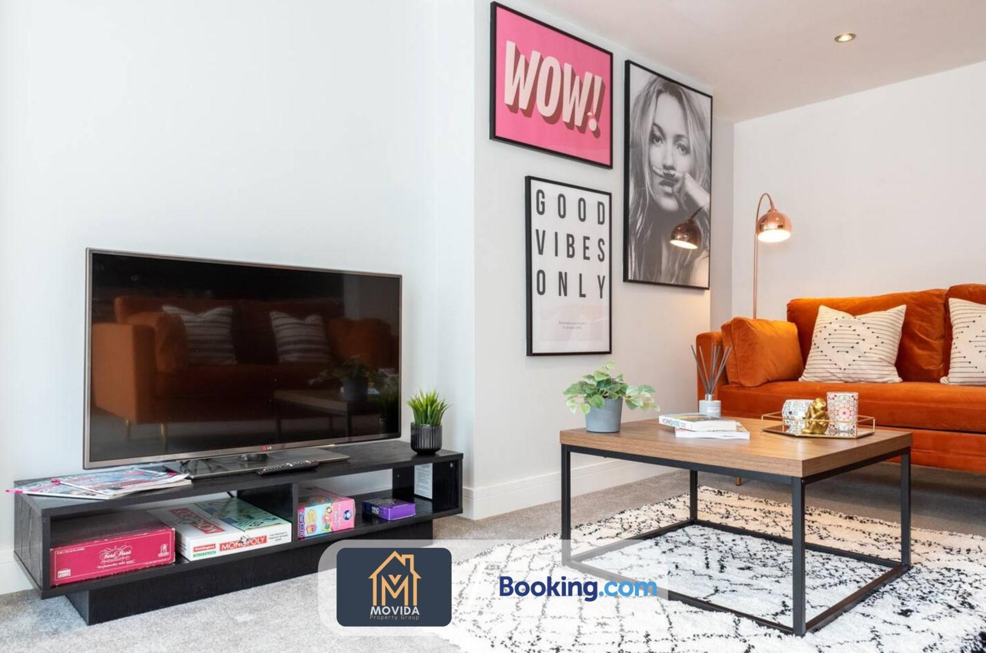 Stylish Two Bed Town Centre Apartment By Movida Property Group Short Lets & Serviced Accommodation With Parking Harrogate Exterior foto